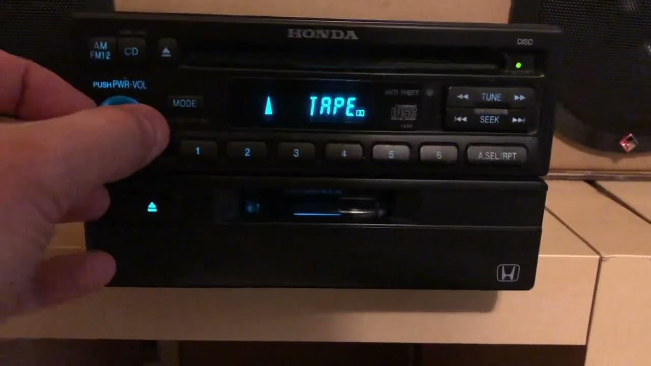 Honda 39100-SV1-A500 Radio/CD and 08A57-S01-100 Cassette Deck