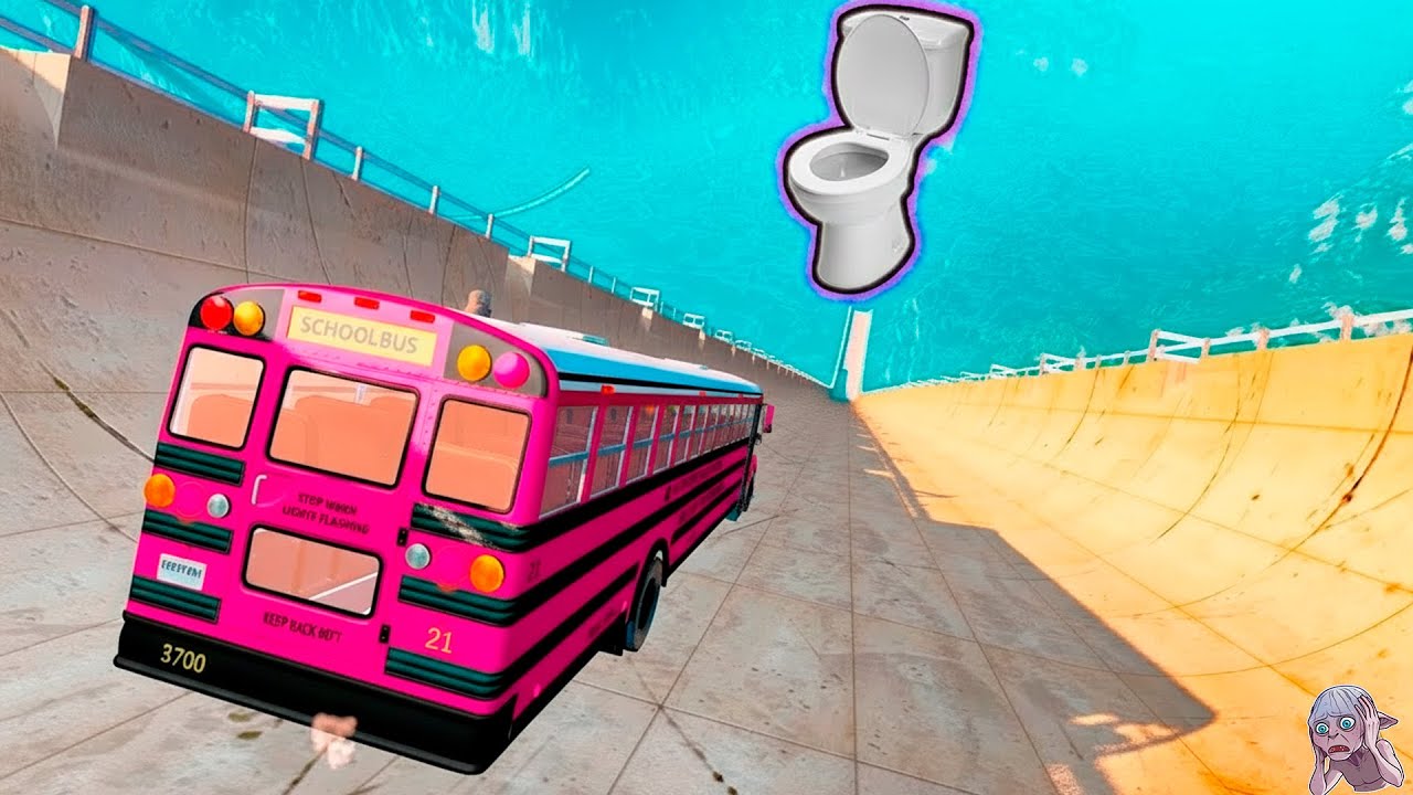 Top 50 School Bus Jumps & Crashes – BeamNG Drive Bus Madness Compilation