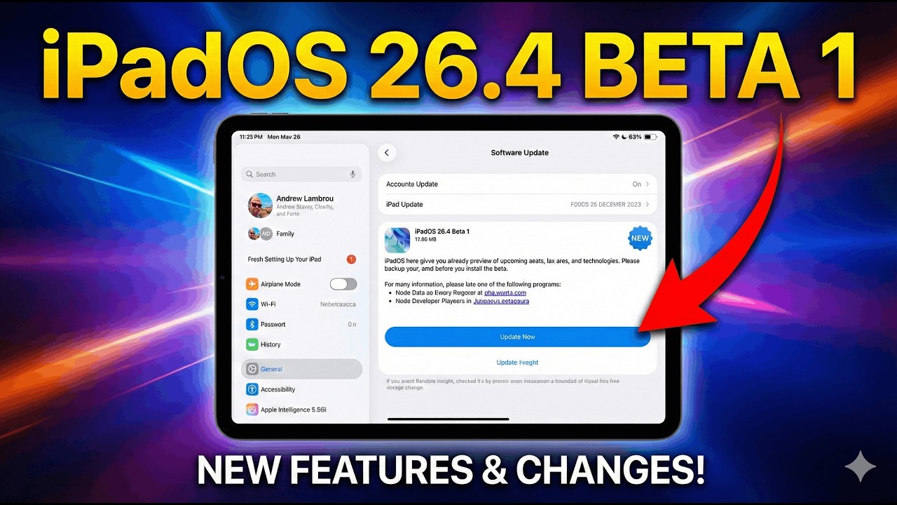 Вышла первая бета-версия iPadOS 26.4 — самые масштабные изменения ещё впереди?
