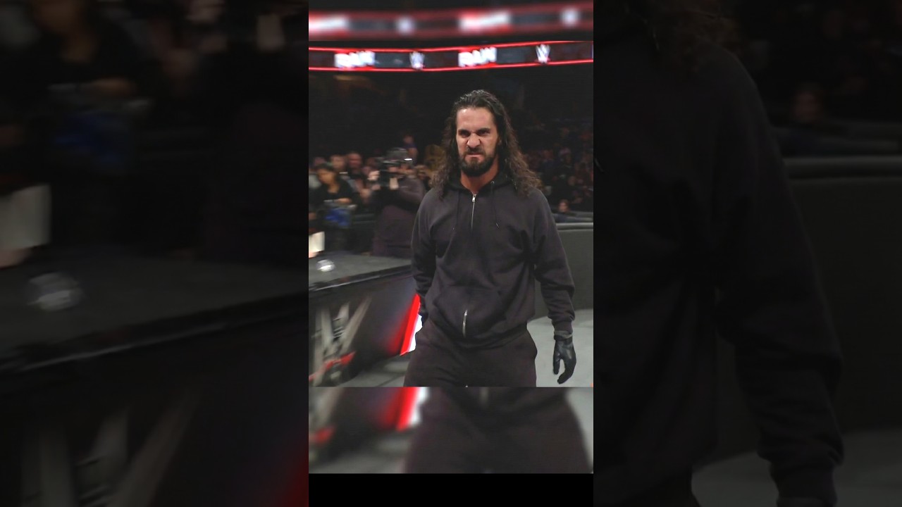 Hoodie Man in RAW Was Seth Rollins. #wwe #raw #sethrollins #romanreigns