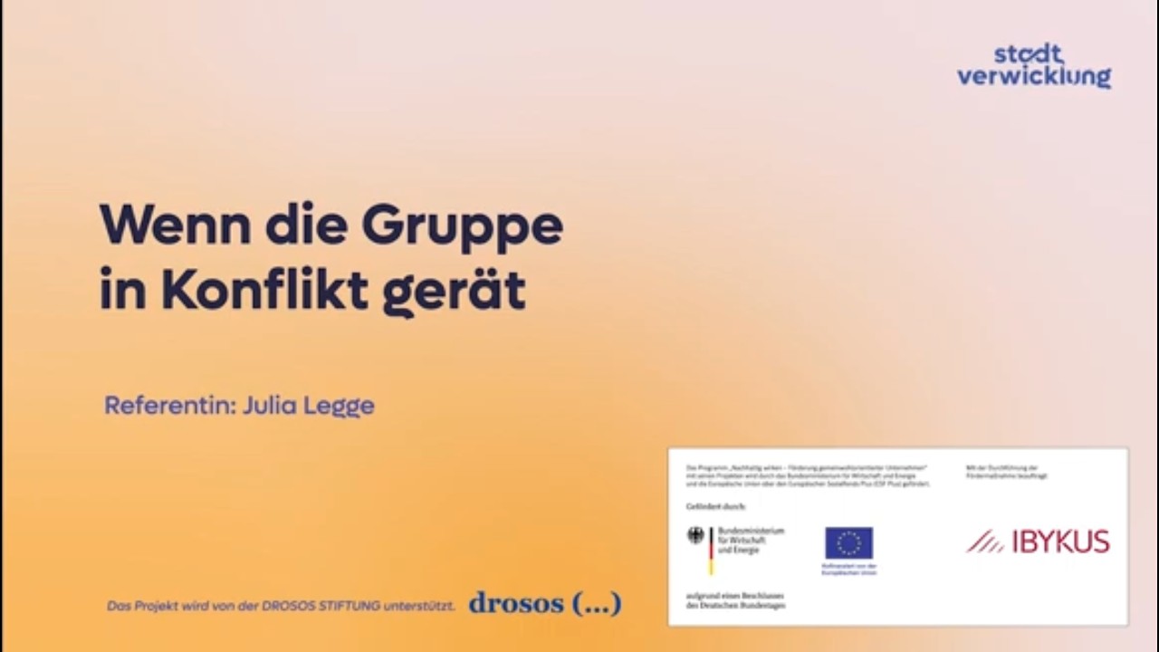 Wenn die Gruppe in Konflikt gerät – Grundlagen der Konfliktbearbeitung in Gemeinschaften
