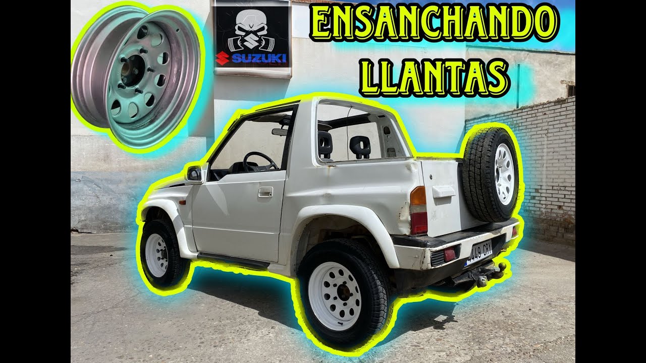 Llantas desplazadas suzuki vitara INCREIBLE COMO QUEDAN!!
