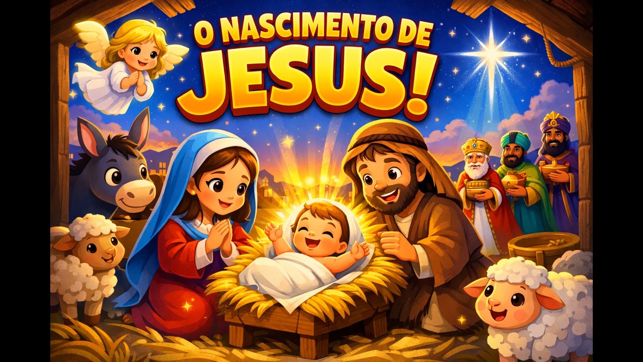 Historia do Nascimento de Jesus para crianças - https://go.hotmart.com/H104314038M