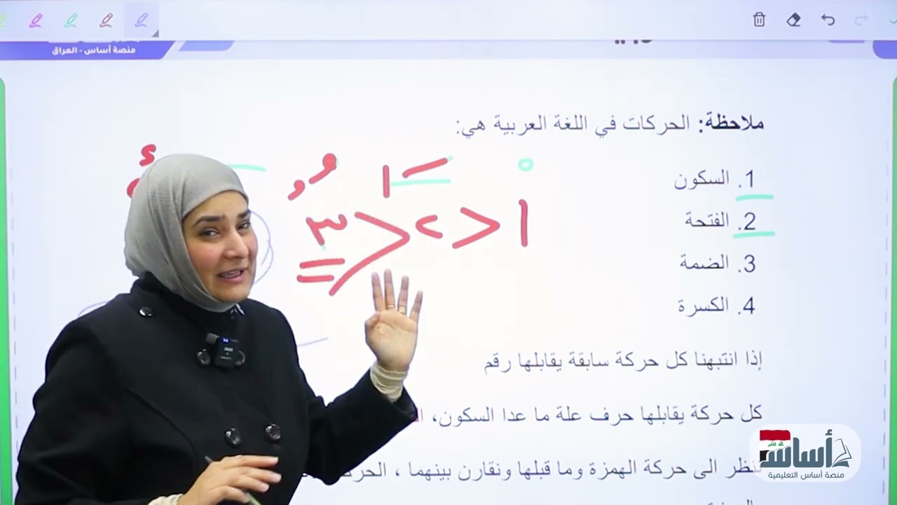 الهمزة المتوسطة على الواو والياء// الثاني متوسط// اللغة العربية ج// د. آيات العاني