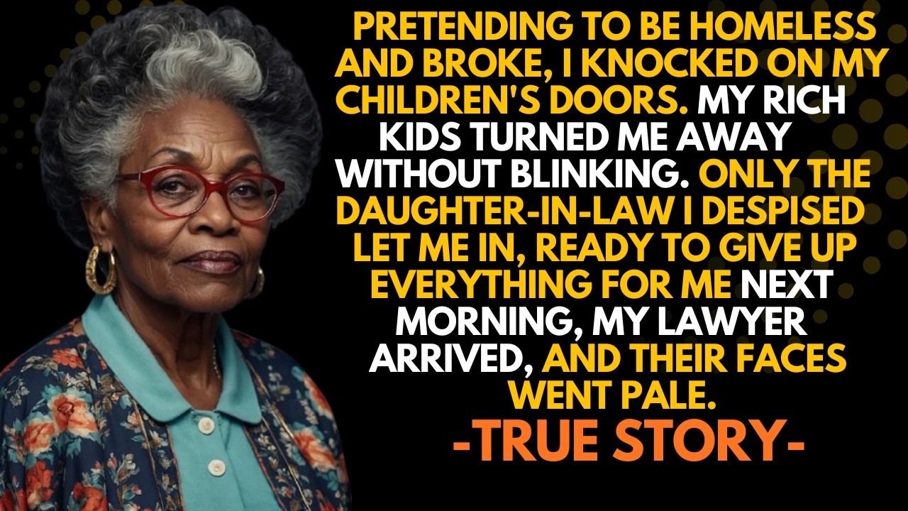 HER TRUE STORY 👵💔 I Pretended To Be Homeless And Broke. Only The DIL I Hated Opened The Door