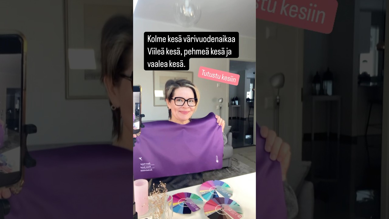 Mist&auml; tunnistaa kes&auml;n? #coolsummer #softsummer ja #lightsummer #v&auml;rianalyysi #kamppi #porvoo