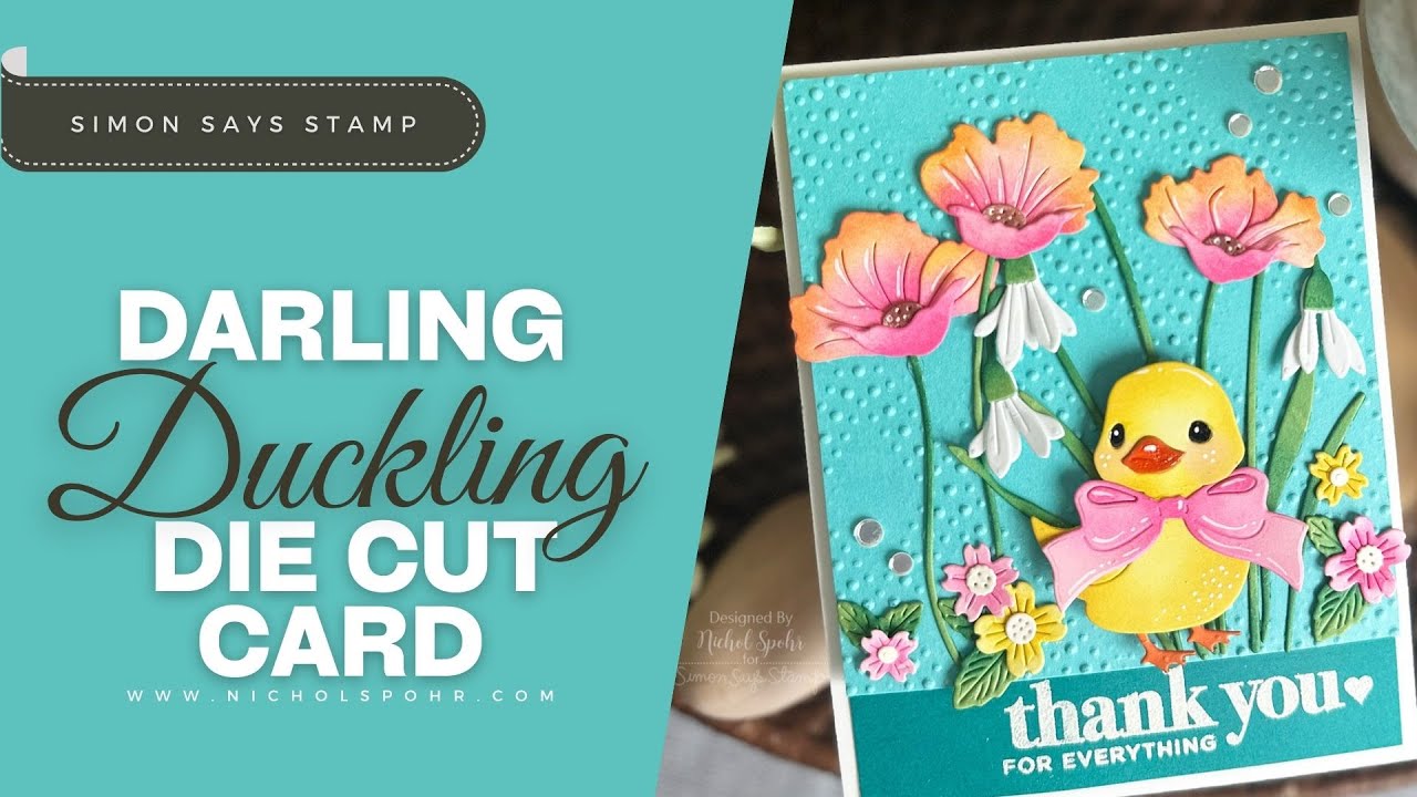 Charming DIE CUT CARD with an Adorable DUCKLING!