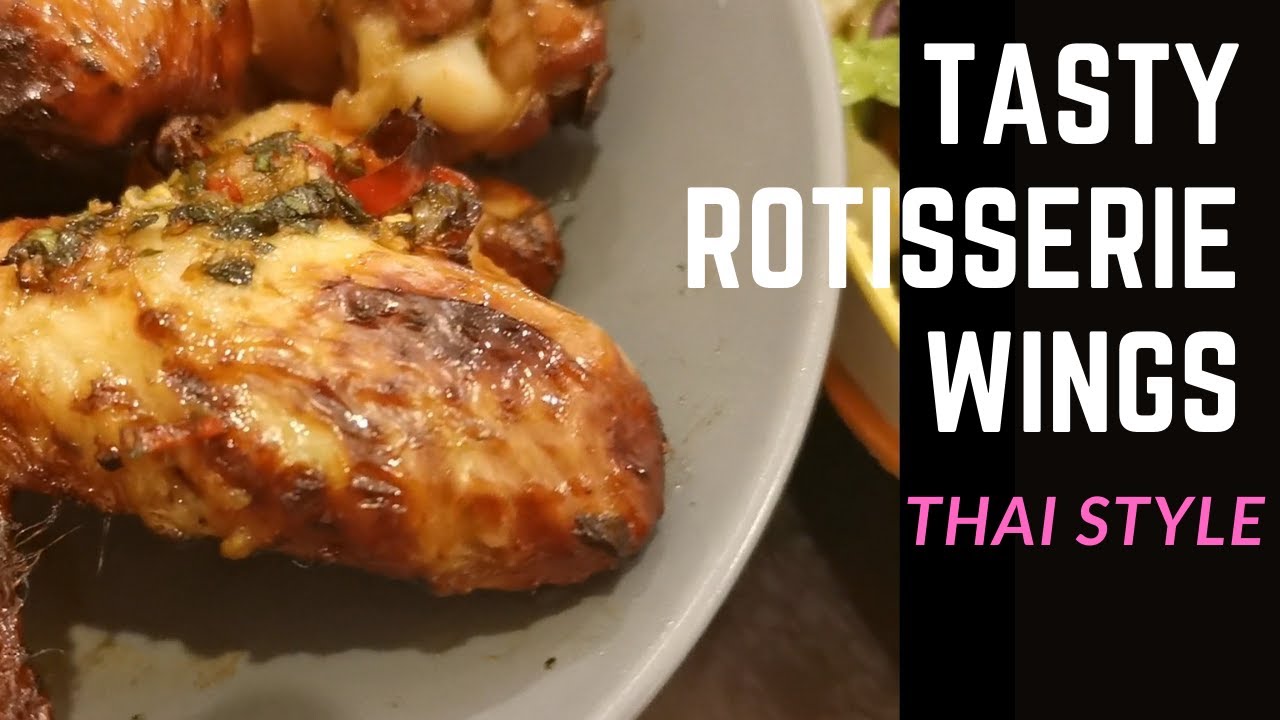 Quest 34020 Electric Rotisserie series- episode 4- BEST EVER Chicken Wings (Thai style RECIPE)
