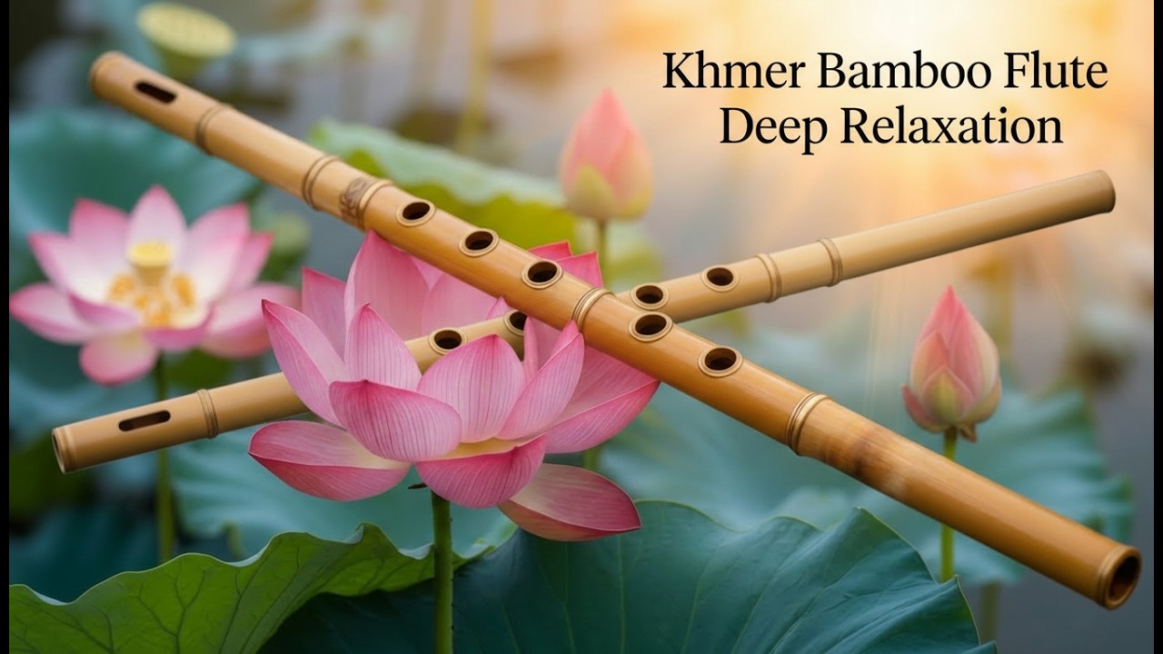 Deep Calm | Khmer Bamboo Flute | Soft Sounds for a Quiet Night | #buddhisthealing