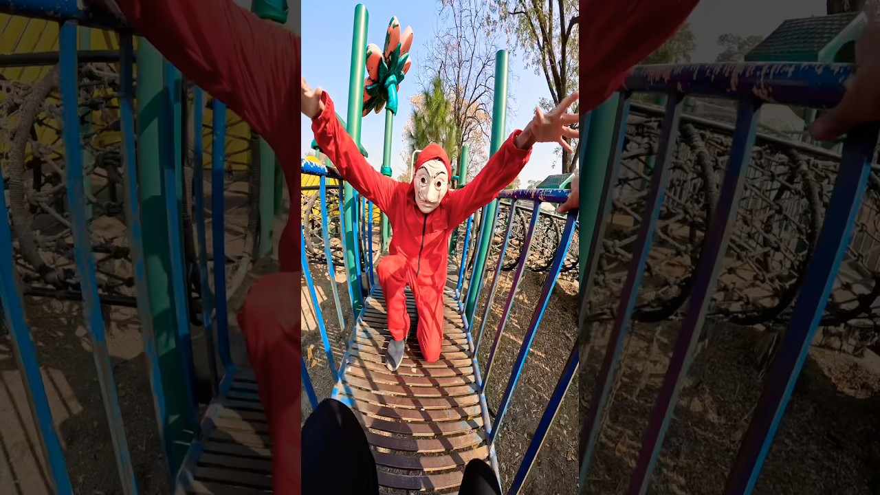 Money heist playground parkour pov😱😨😱😨