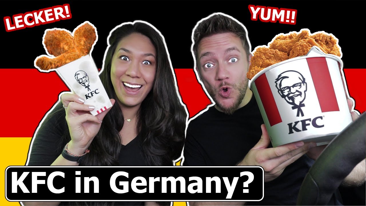 American Wife Tries GERMAN KFC! (Better than US?)