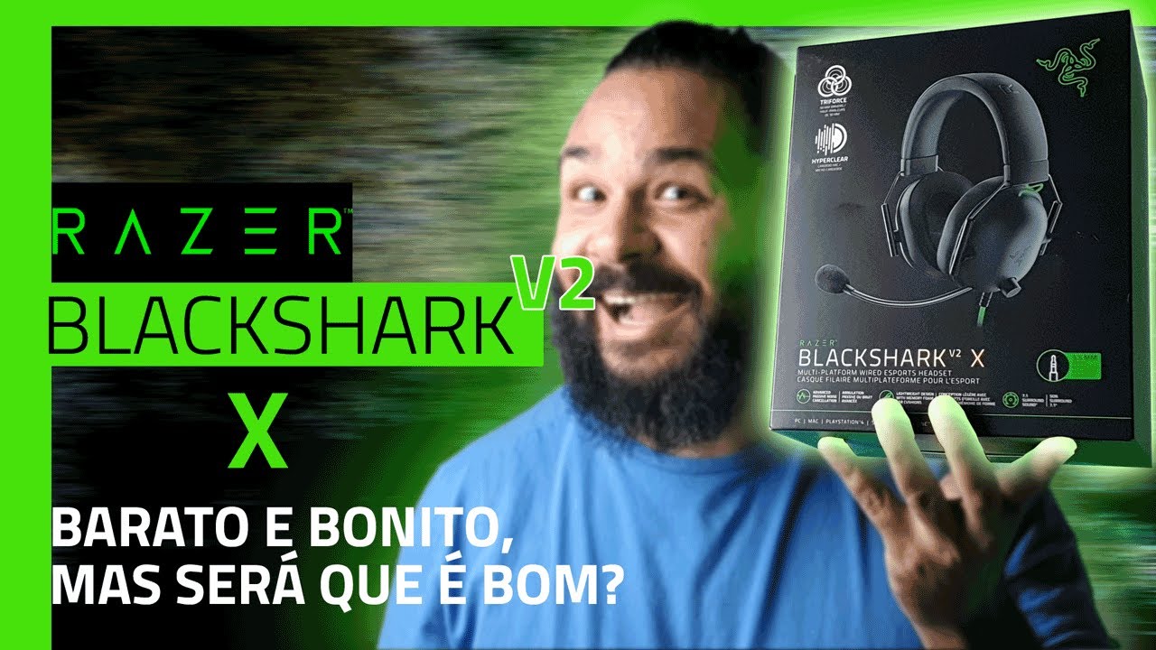 HEADSET GAMER RAZER BLACKSHARK V2 X - REVIEW COMPLETO - MELHOR CUSTO BENEFÍCIO?