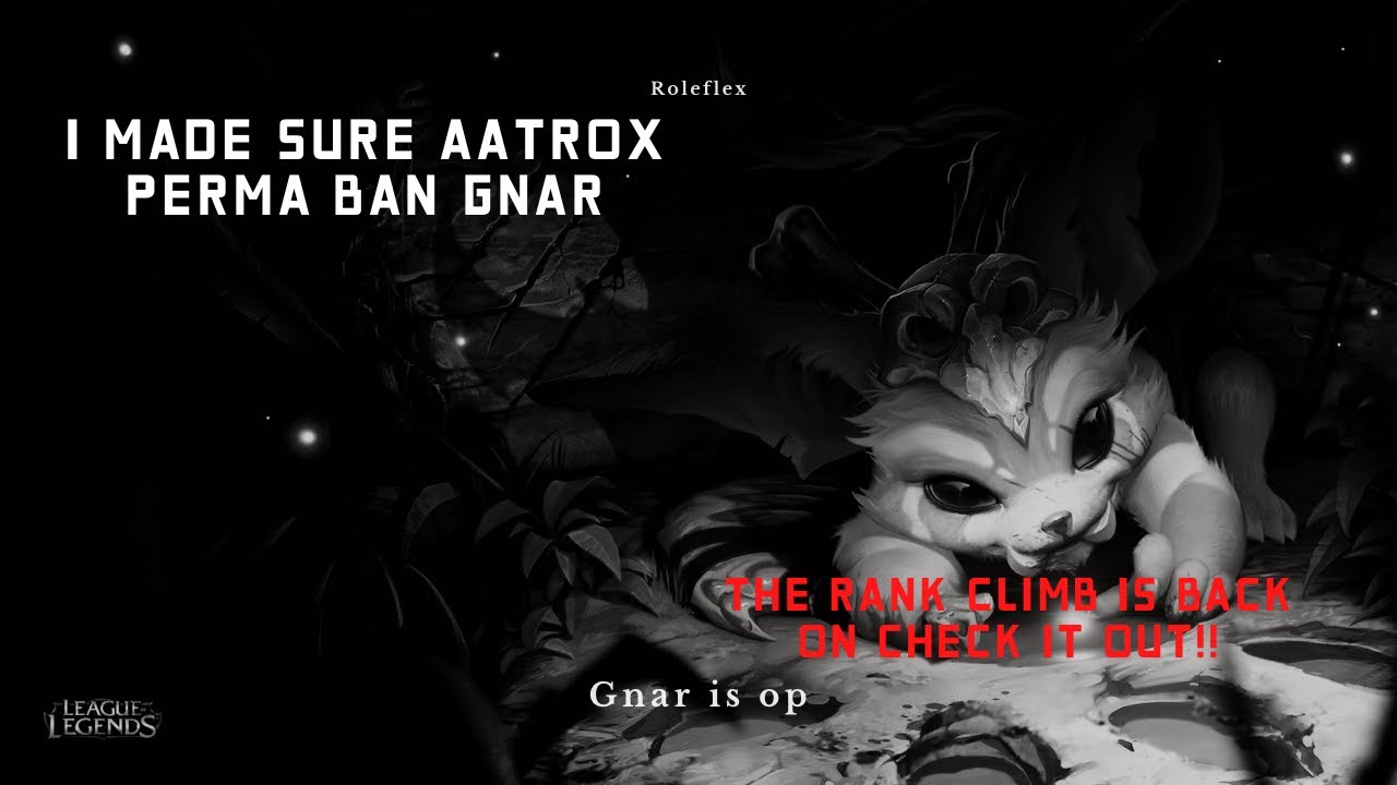 I played Gnar TOP and made sure this Aatrox perma bans Gnar from now on. 