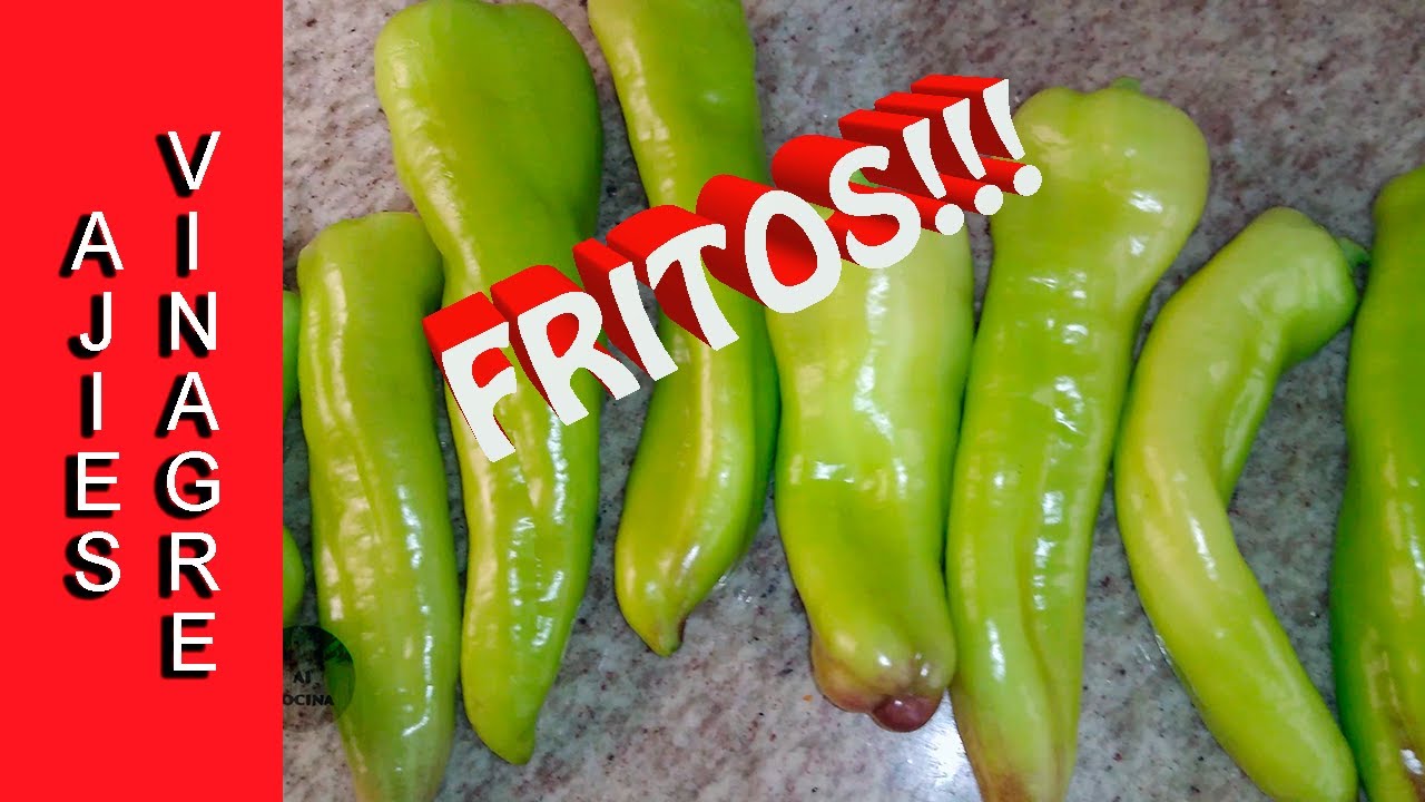 AJIES VINAGRE FRITOS! (pimientos en conserva) 👈