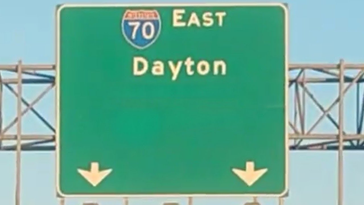 I-70 East through Downtown Indianapolis.