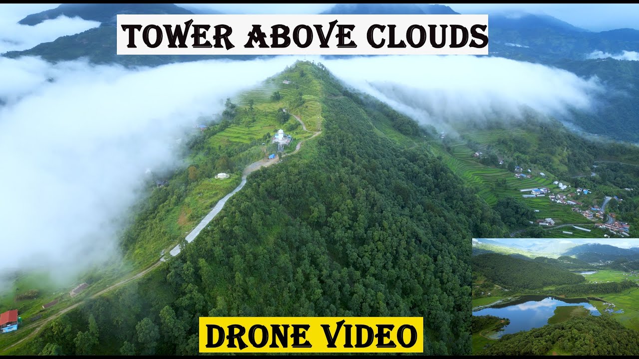 “Stunning Drone Shot | Lake, Mountain & View Tower Beauty 🌄 | Viewtopia”