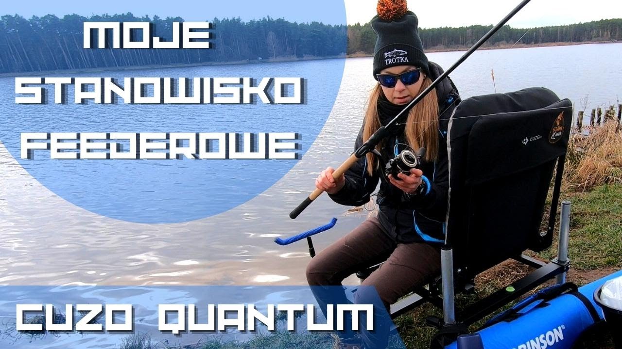Moje stanowisko fotel Cuzo Quantum z podnóżkiem || Przedwiośnie na rybach