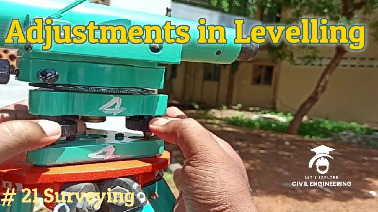 Temporary Adjustments in Levelling (Tamil) | Demonstration | leveling Elimination of Parallax