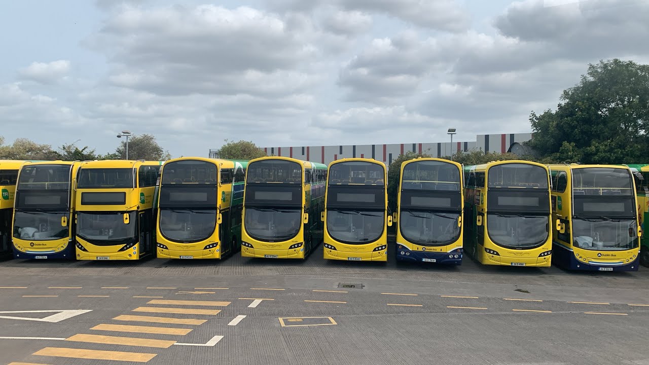 Dublin Bus Route Visual of RV620 dead running to Harristown + Tour of Harristown Depot | 18/8/2024