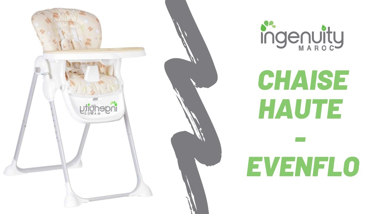 Chaise Haute Nectar - Evenflo - Ingenuity Maroc