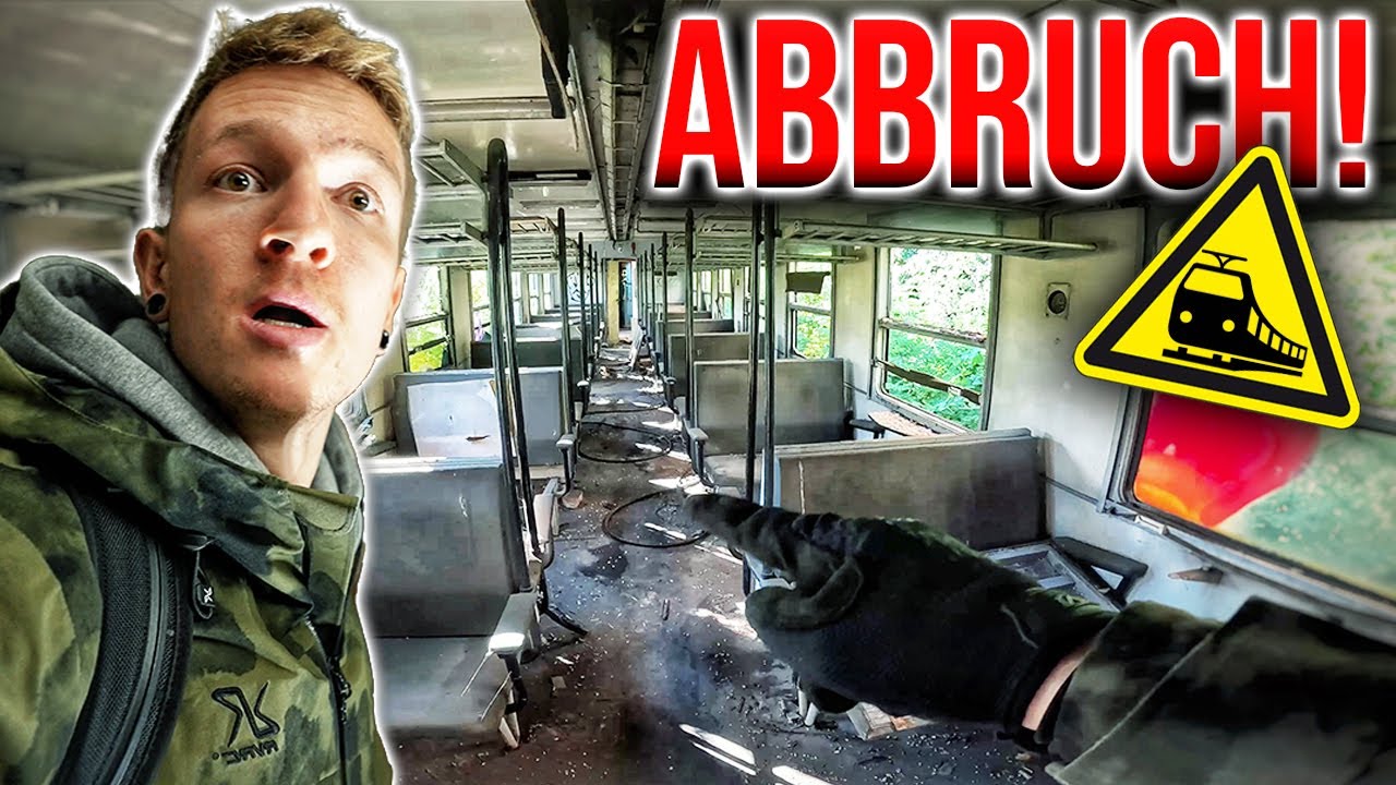 SCHNELL WEG HIER! - Hunderte verlassene Z&Uuml;GE auf stillgelegtem ZUGFRIEDHOF!