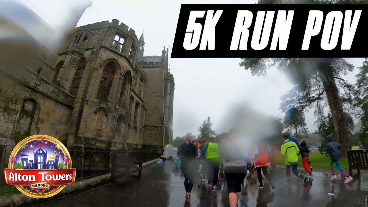 Alton Towers 5K Run 2023 (Run Through Event) - POV