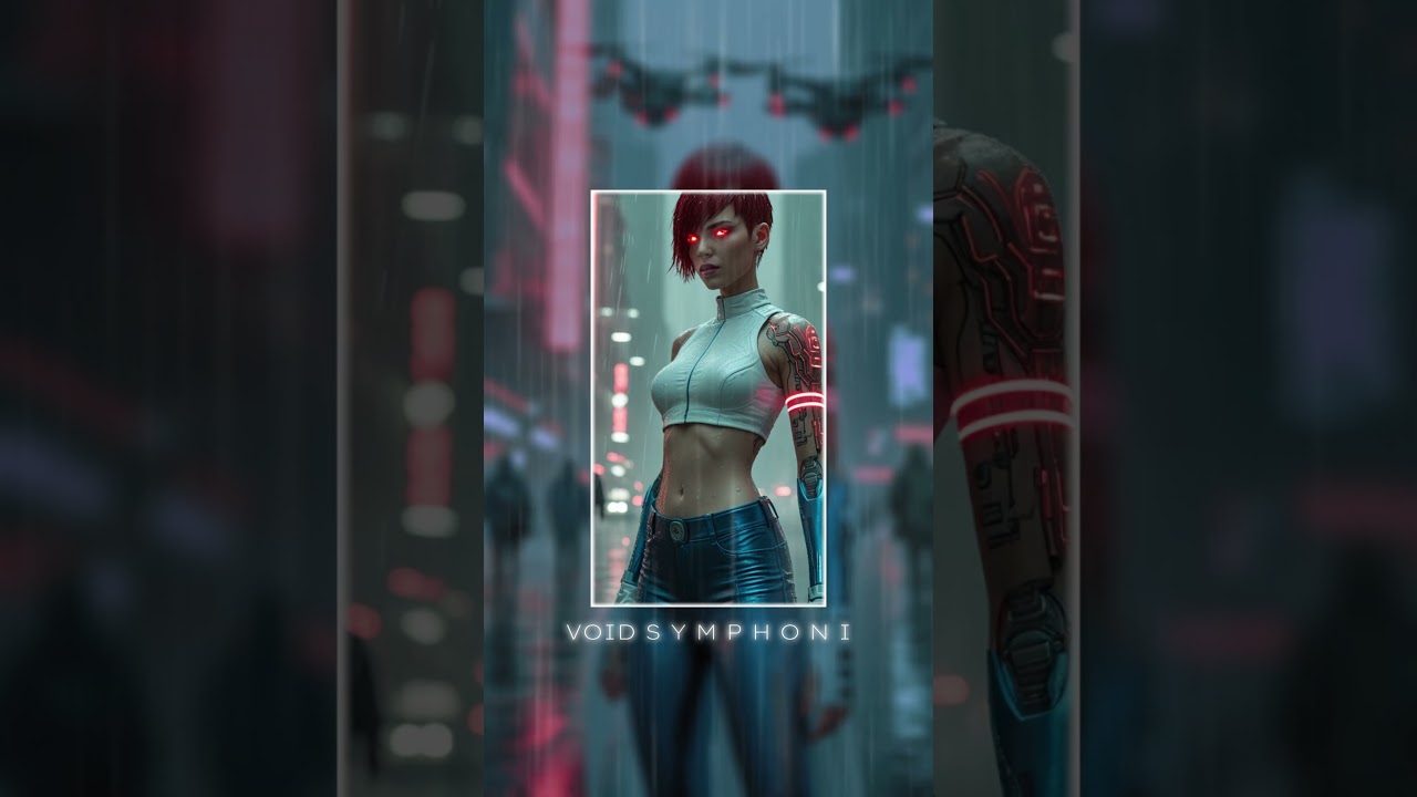 Void Symphony: The Awakening of the Cyber Siren #shorts #aiart #futuristicmusic
