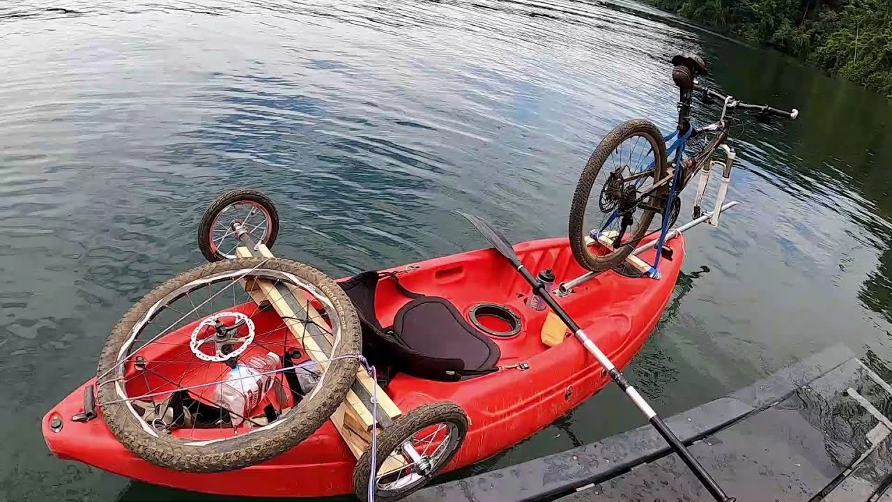 Vehiculo anfibio de pedales kayak bicicleta-Pedal amphibious vehicle kayak bike