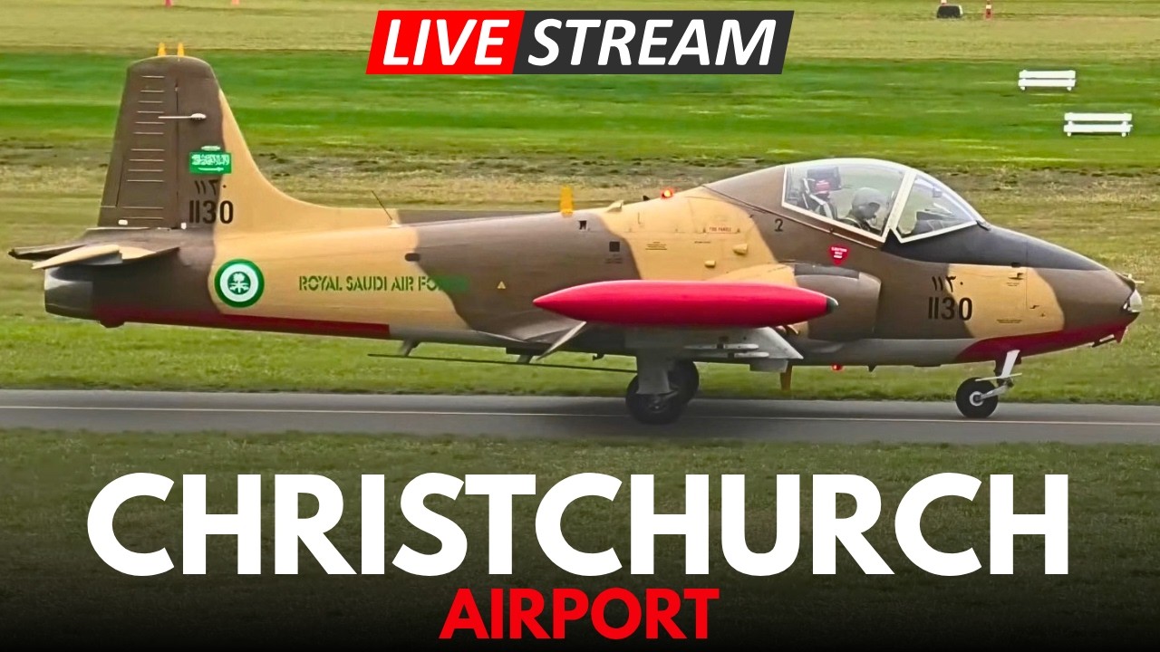 🔴 STRIKEMASTER DEPARTURE - LIVE Planespotting - Christchurch Airport - 31 Mar 2026 ✈️