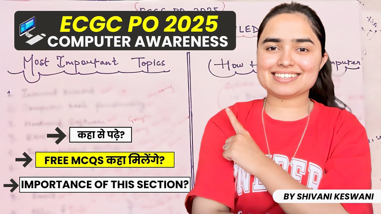ECGC PO 2025 Computer Strategy by Shivani keswani 
