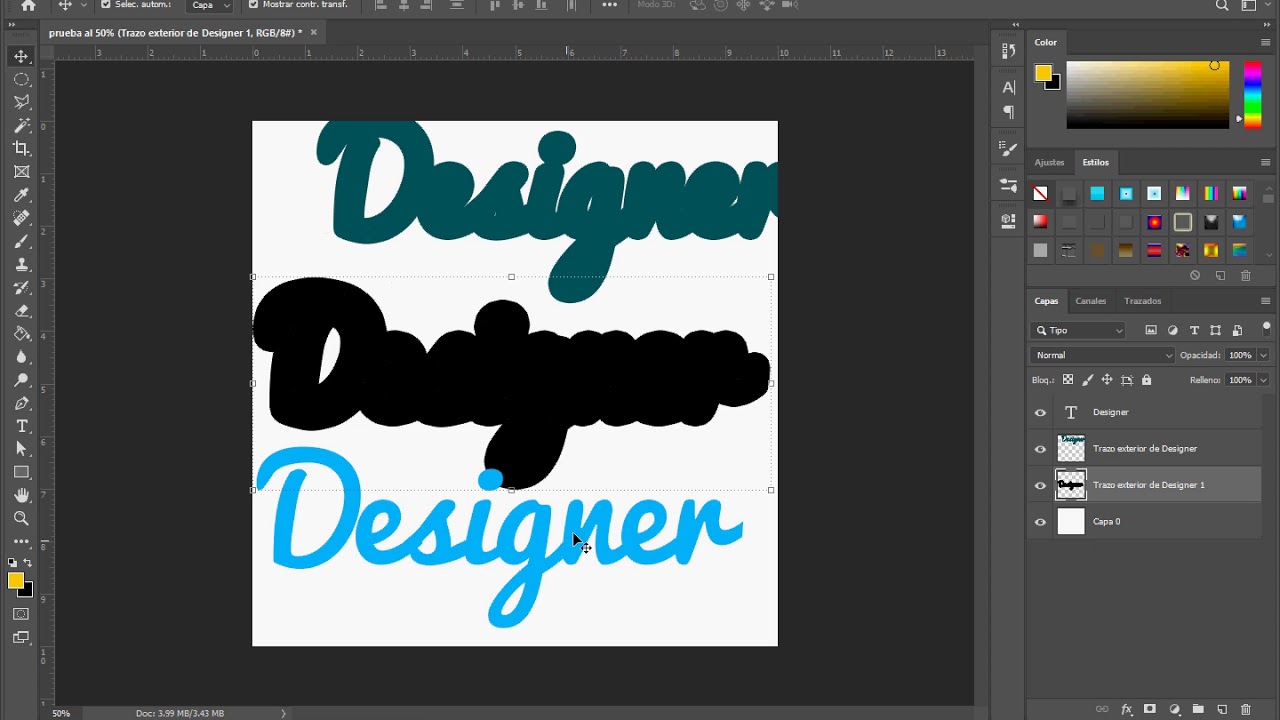 ¿Como separar la silueta y trazo en Corel Draw y Photoshop?