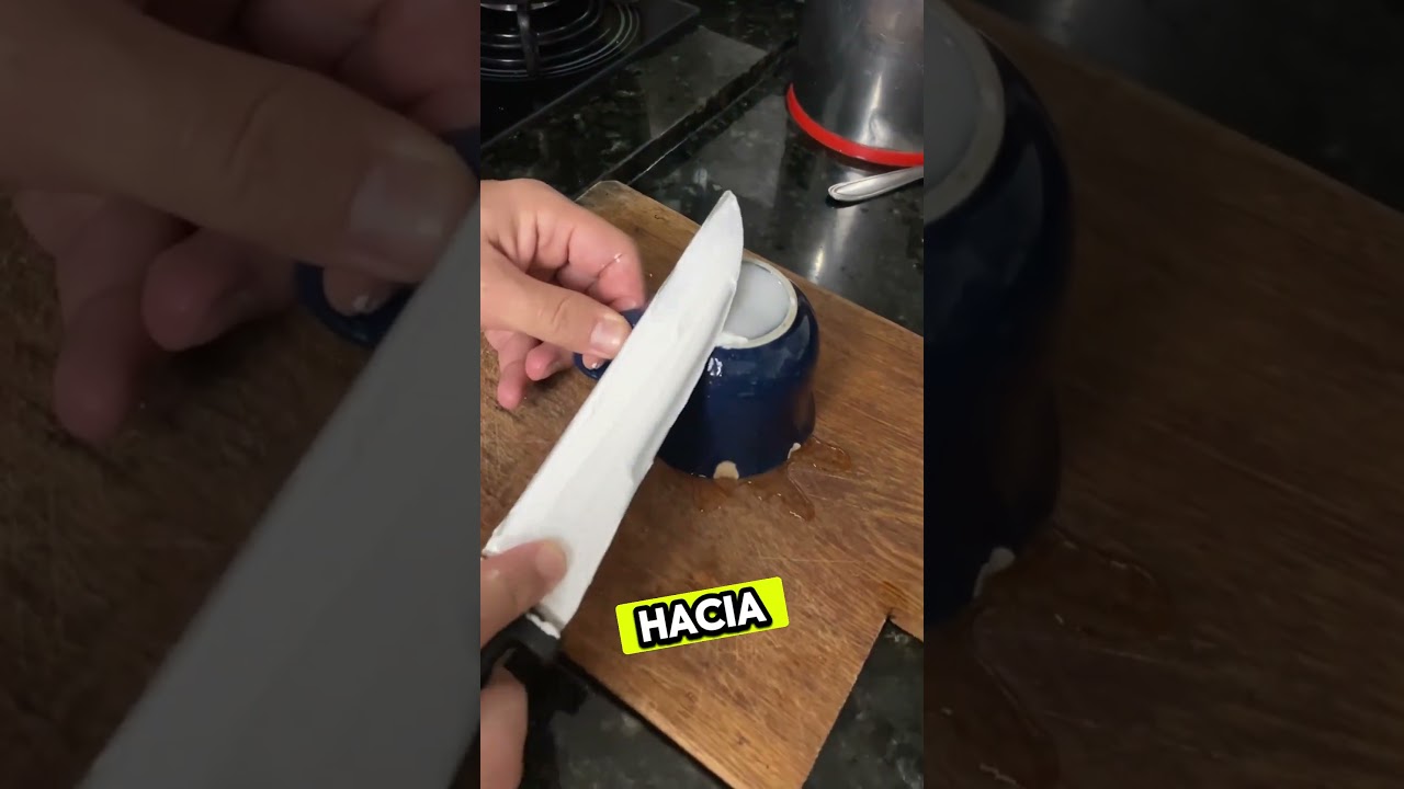 &iexcl;Afila tus cuchillos en casa con este truco casero! 🔪✨