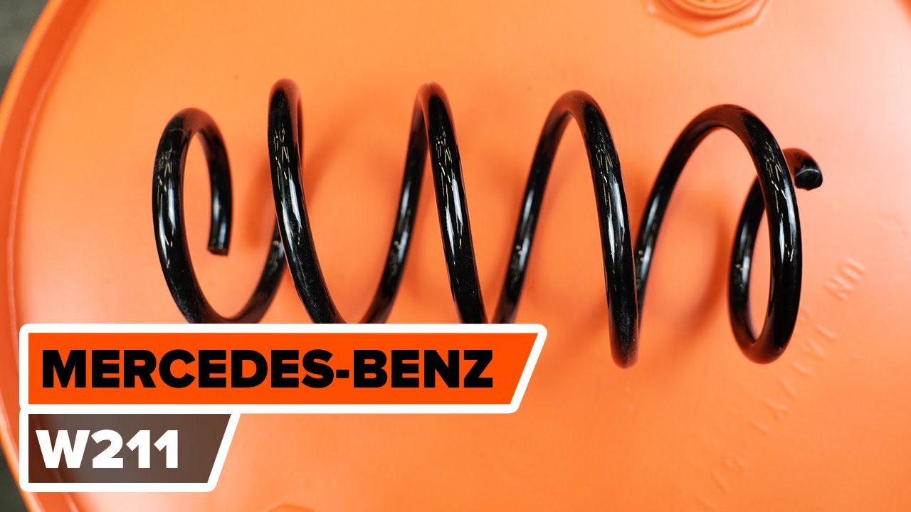 Så byter du fjädrar fram på MERCEDES-BENZ (W211) E-Klass [AUTODOC-LEKTION]