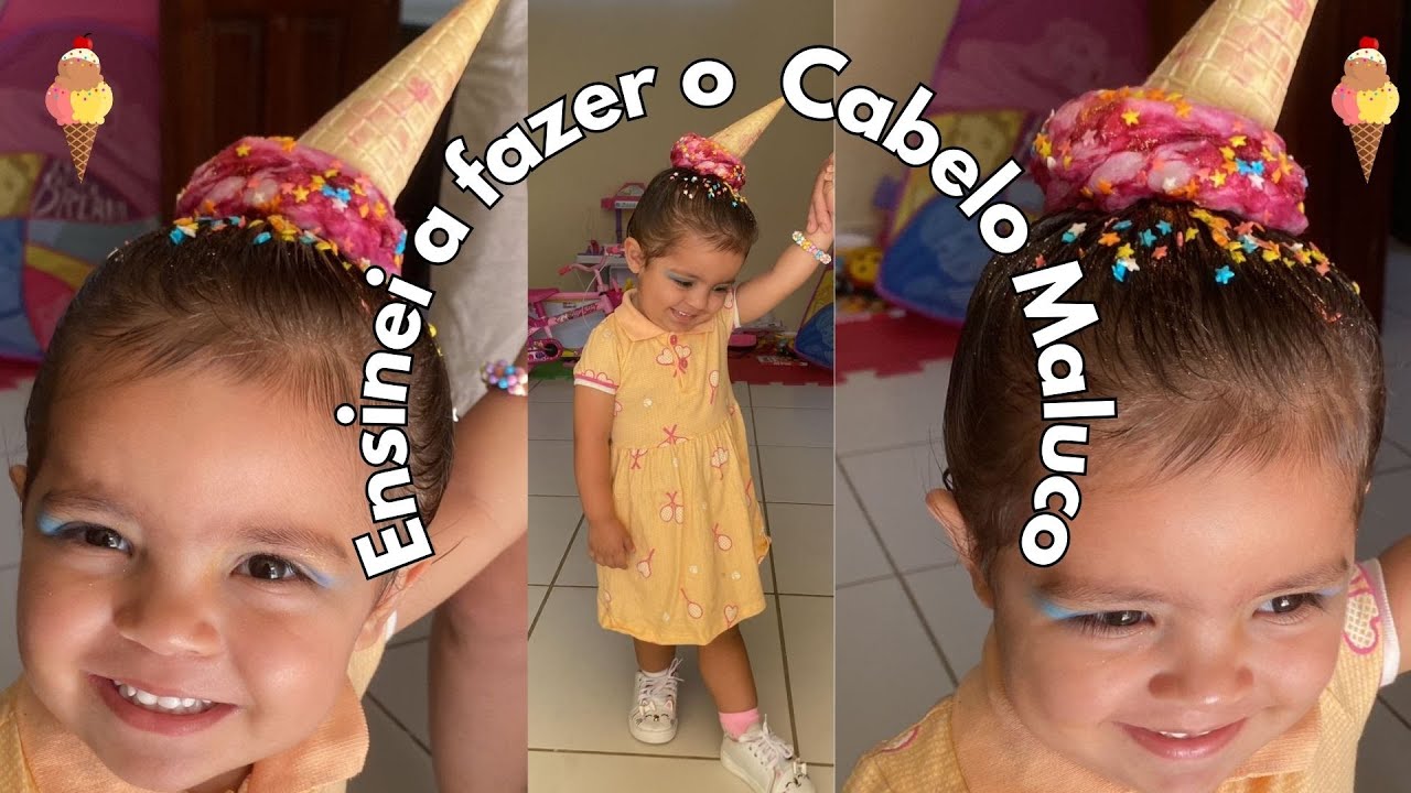 Dia do Cabelo Maluco na Escola | Cabelo de Sorvete