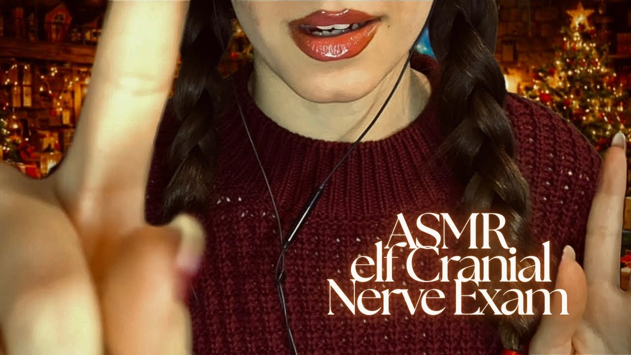 ASMR Elf Performs Cranial Nerve Exam 🧑‍🎄 (whispering, personal attention, visual triggers & more)