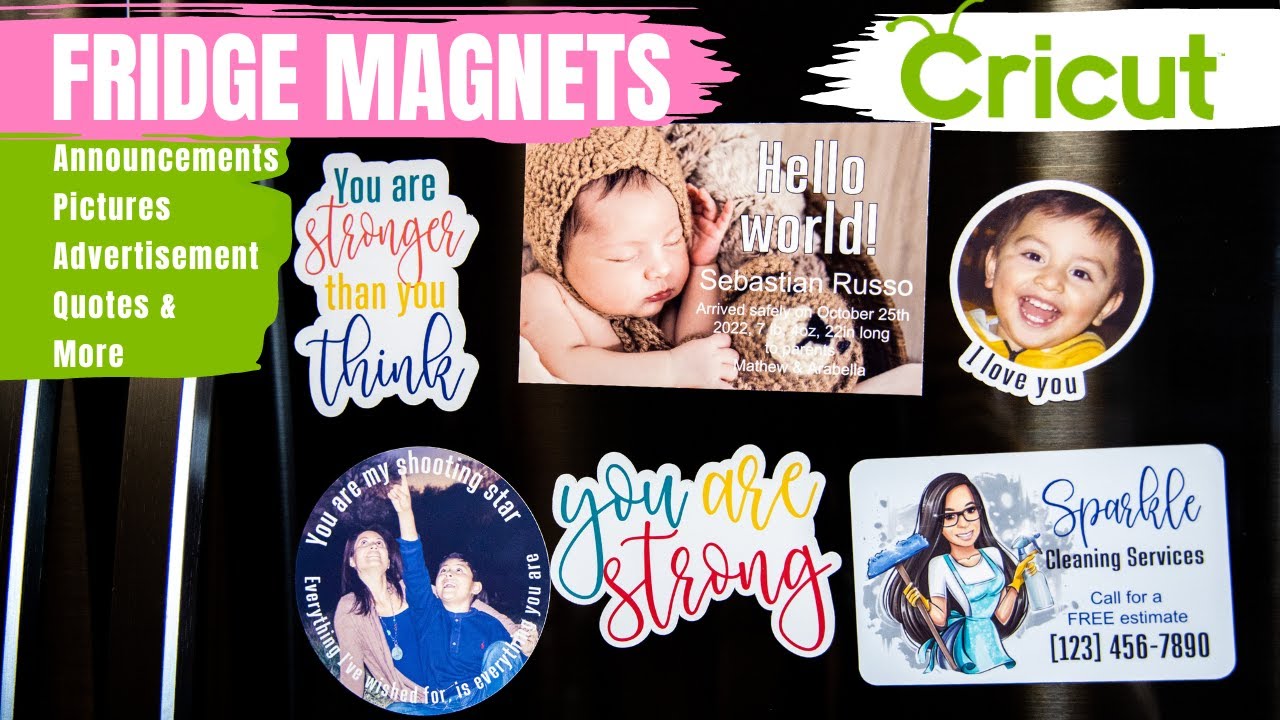 How to Make Fridge & Car Magnets with Cricut Print then Cut { Cricut DIY Tutorial for Beginners}