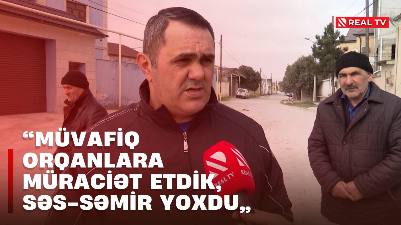 Buzovnada yolu nəinki sakinlər, heç maşınlar da keçə bilmir
