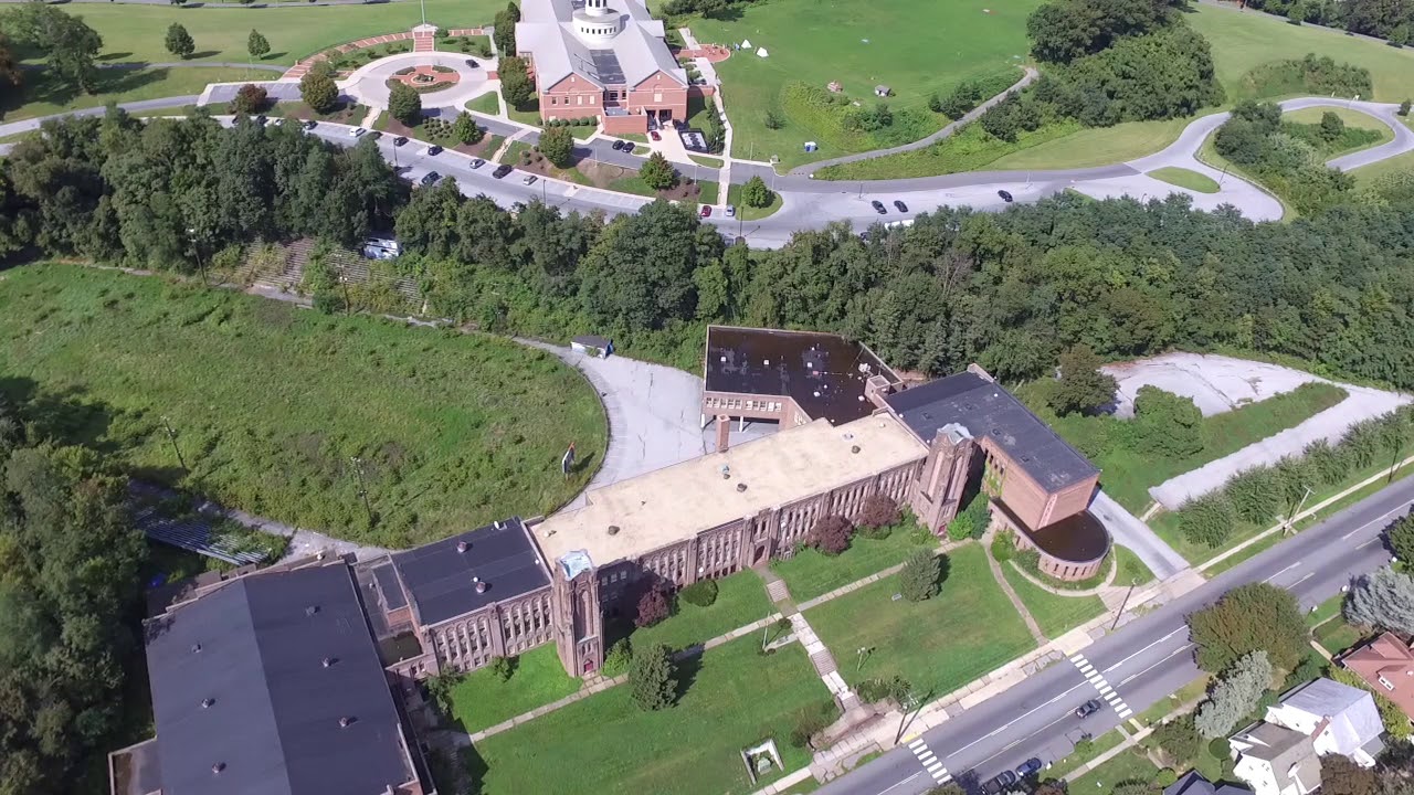 What the old Bishop McDevitt looks like from the eyes of a drone.