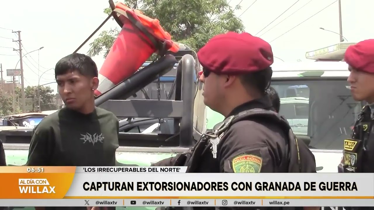 Al Día con Willax - FEB 05 - CAPTURAN EXTORSIONADORES CON GRANADA DE GUERRA | Willax