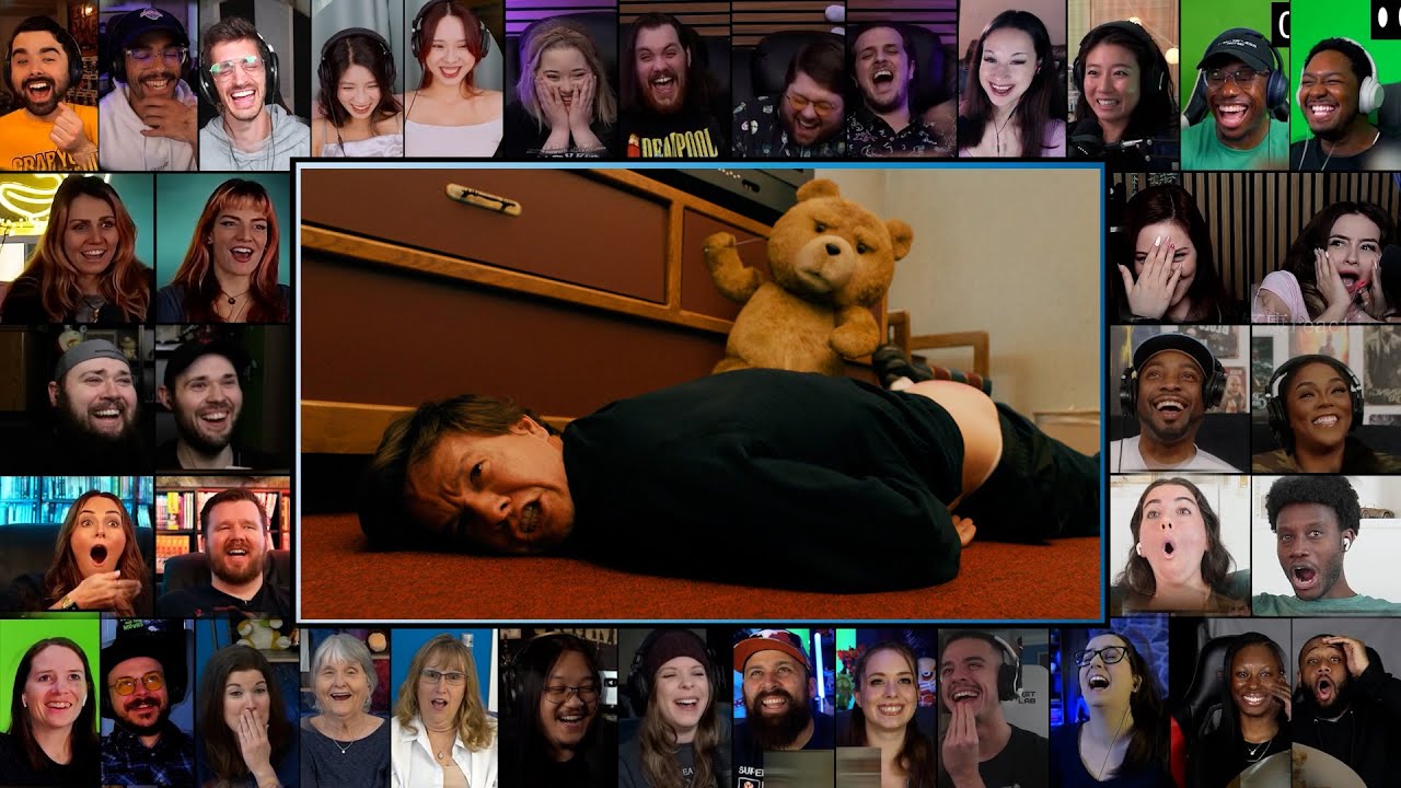 Teddy Bear fighting with Mark Wahlberg | Ted (2012) Reaction Mashup