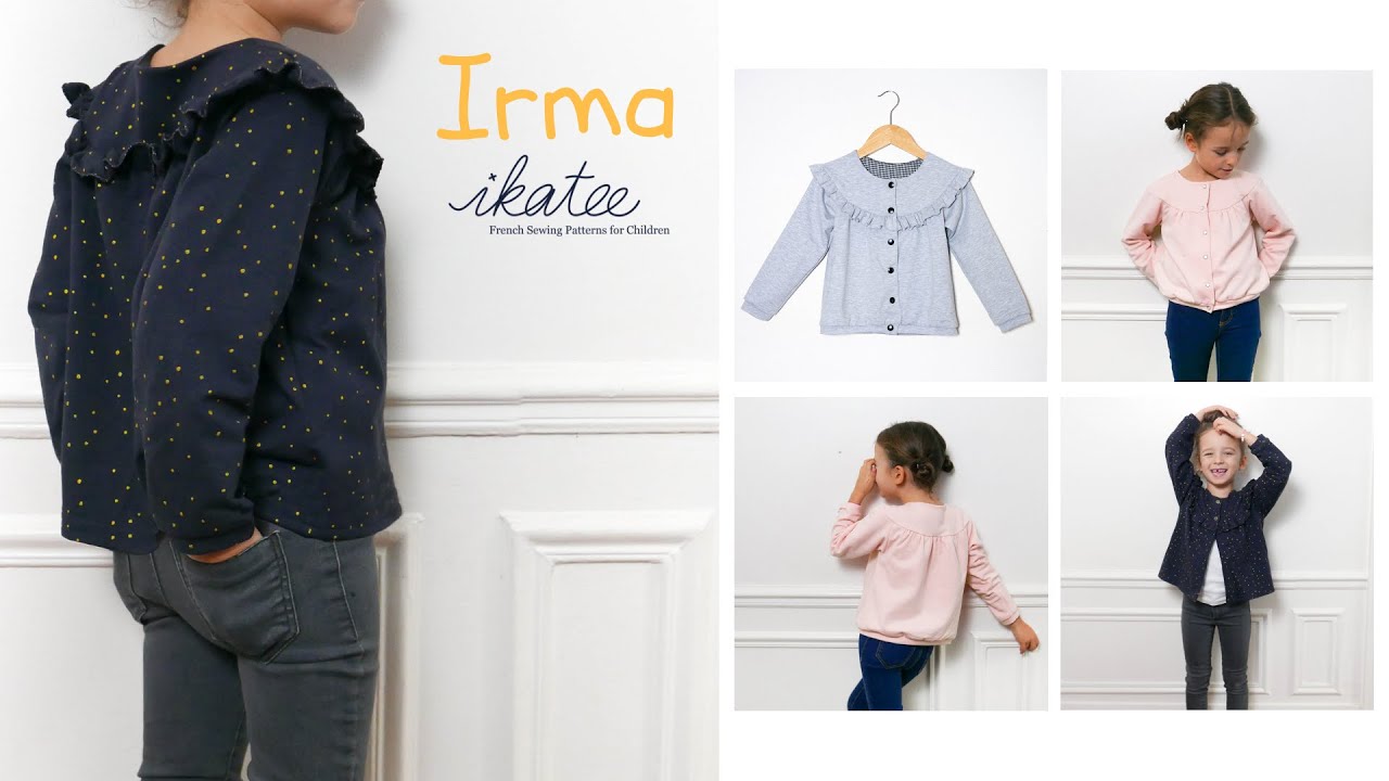 Sewing the irma sewing pattern for children and women from Ikatee