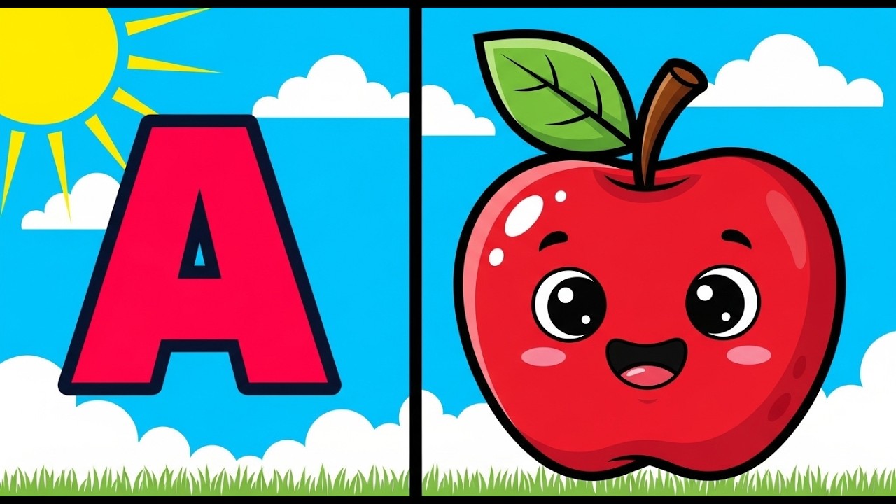 A for Apple B for Ball | ABCD Song for Kids | Phonics & Learning
