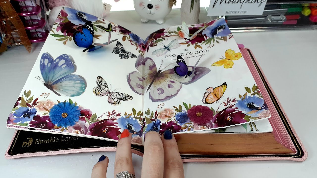 Process Video Adding My Butterflies To My Bible. #biblegarden @catwoods5499 #howto @kellofaplan