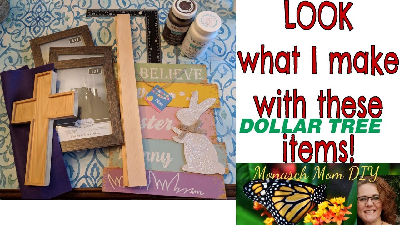 DOLLAR TREE SPRING EASTER FARMHOUSE WINDOW DECOR DIY #farmhouse #dollartree #decordiy
