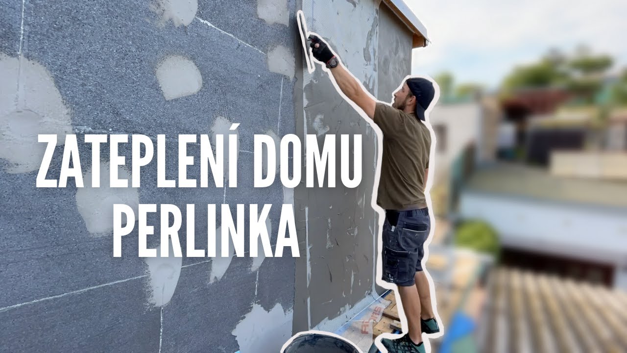 Zateplení domu šedým polystyrenem svépomocí (timelapse) #2