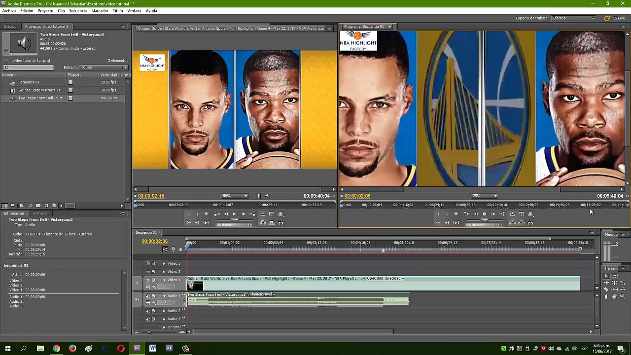 Tutorial b&aacute;sico de adobe premiere pro CS5.5