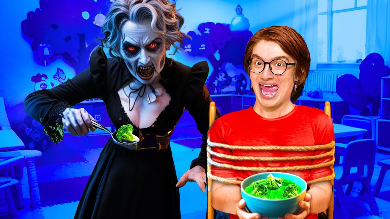 Мы попали в ДЕТСКИЙ САД с НЯНЕЙ-ВЕДЬМОЙ! Нас ЗАКОЛДОВАЛИ!