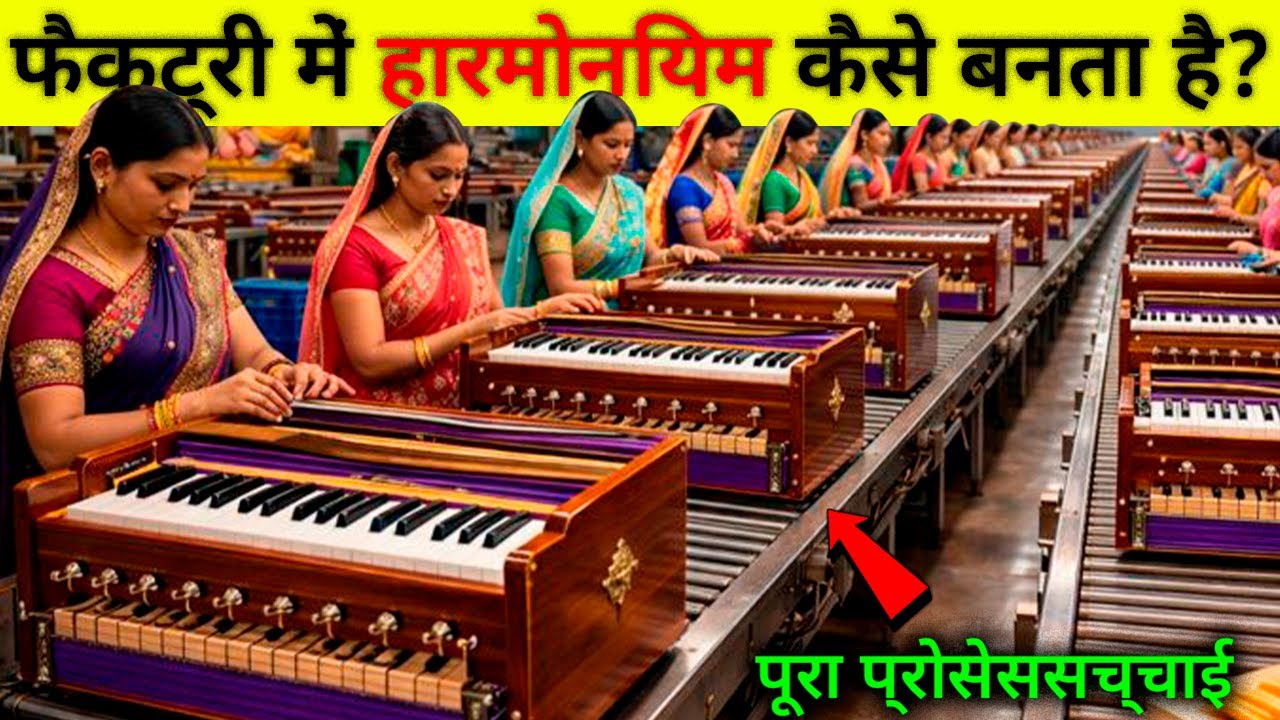 जानिए फैक्ट्री में Harmonium बनता है ? | Factory Mein Harmonium Kaise Banta Hai