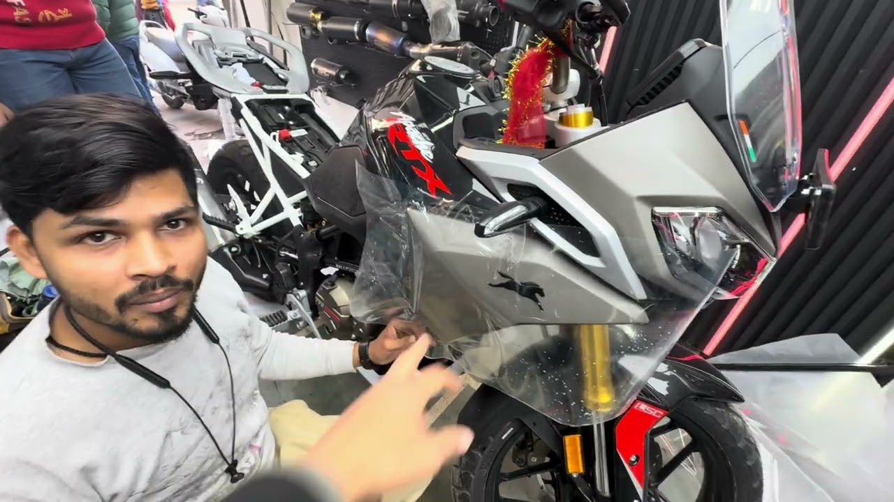 Tvs RTX 300 modifications- PPF, Crash guard, Radiator grill and much more