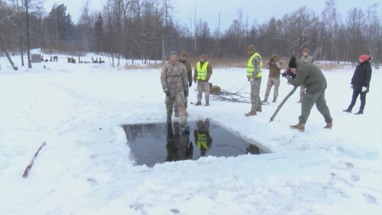 Latgales karavīriem militārās mācības ziemas apstākļos